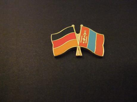 Vlag Duitsland met onbekende vlag, wie weet het